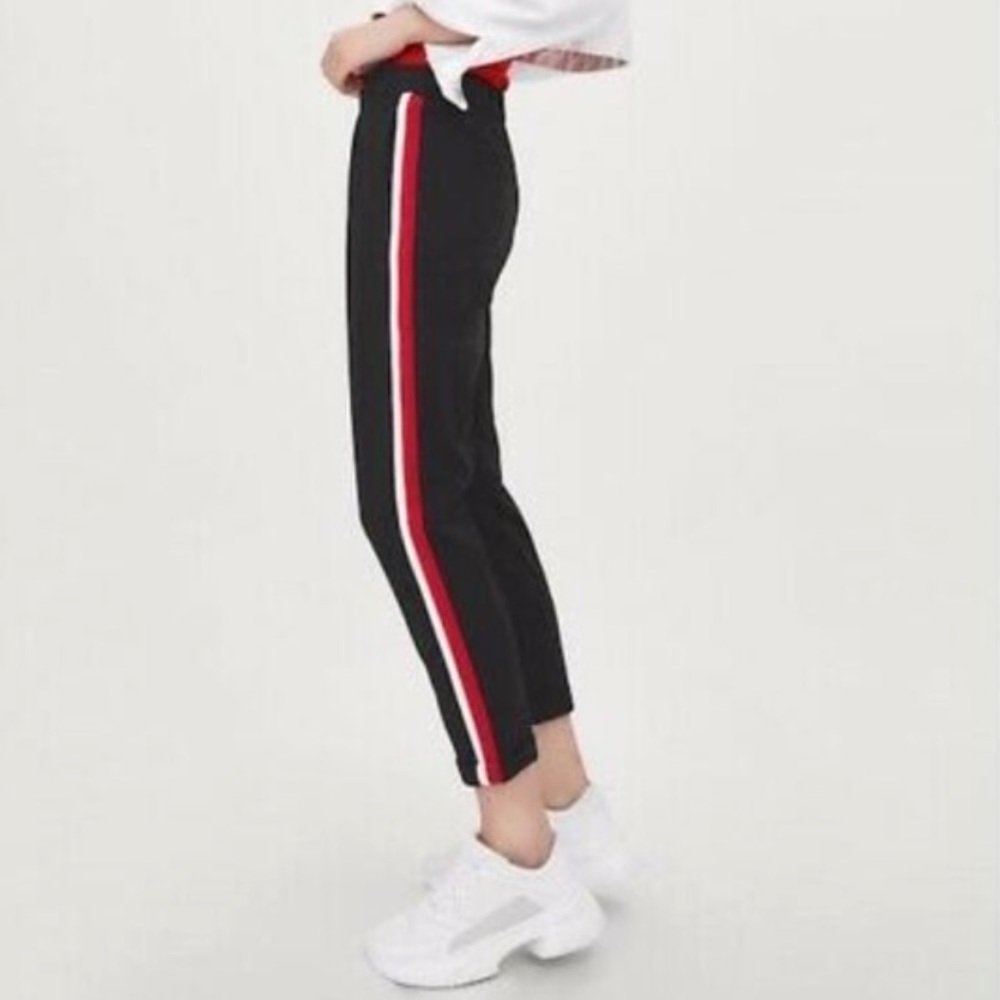 Zara Tuxedo Striped Cropped Pants Size XS
